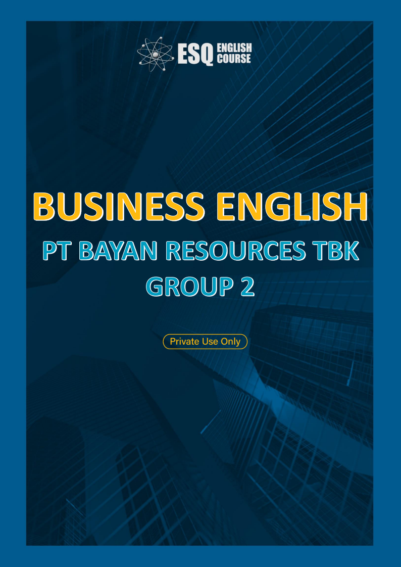 Business English PT Bayan Resources Tbk - Group 2