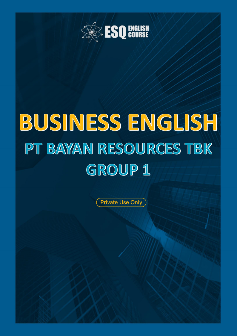 Business English PT Bayan Resources Tbk - Group 1